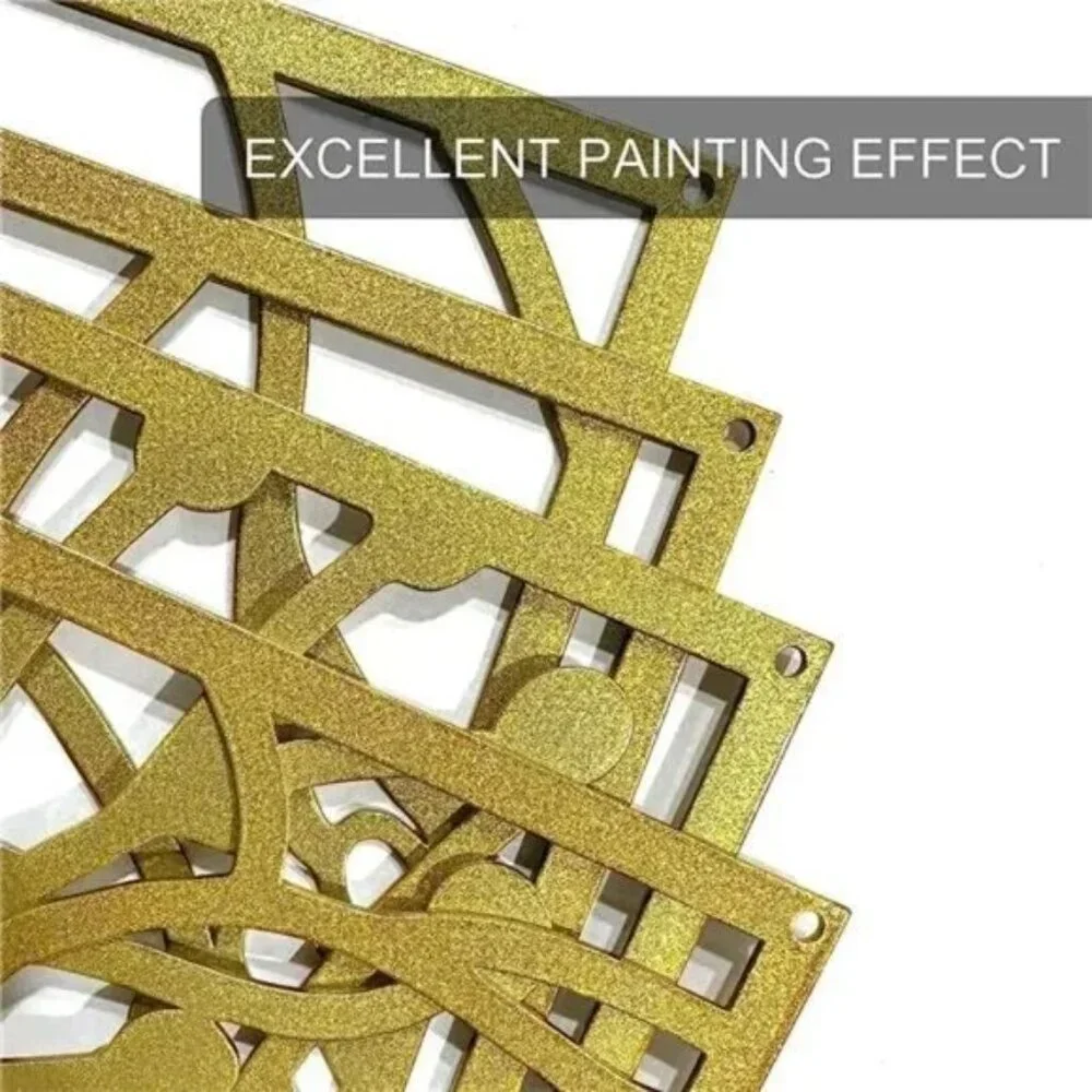 4 Pack Gold Wall Art Décor Minimalist Single Line Art Wall Décor Real Metal